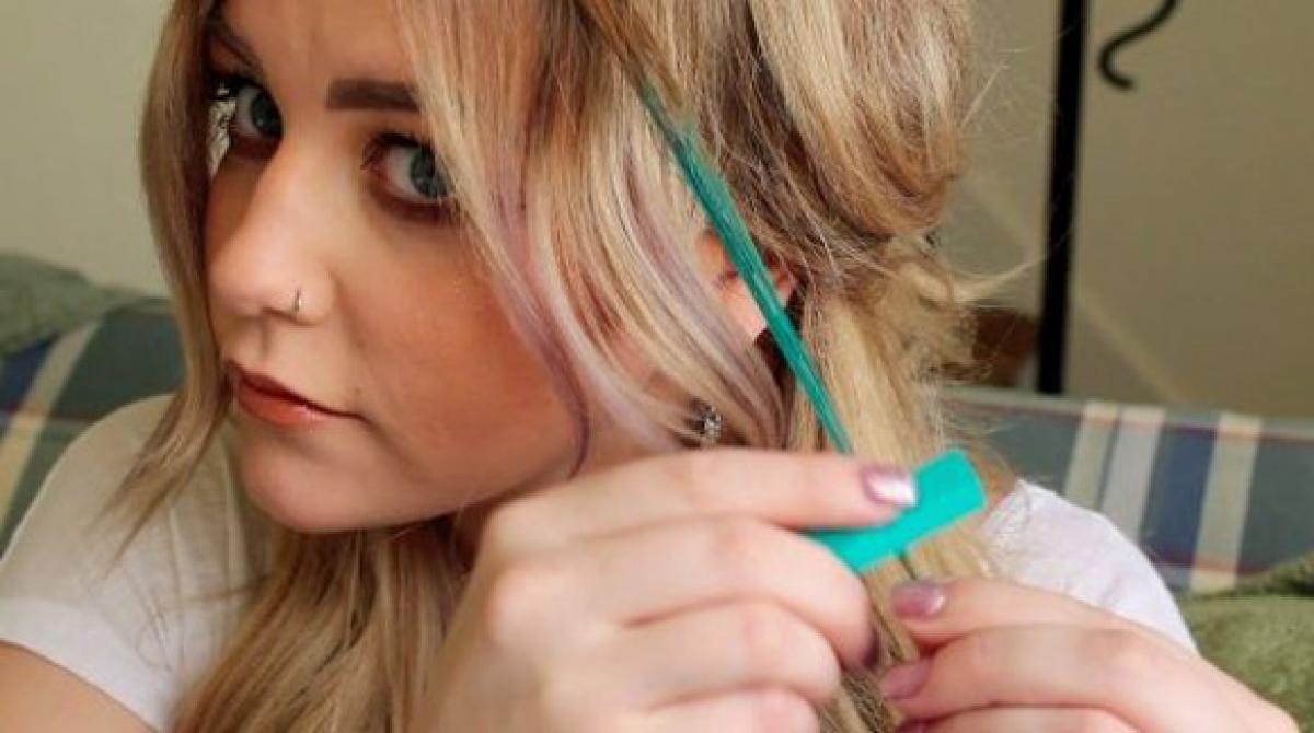 Как красить волосы ручкой