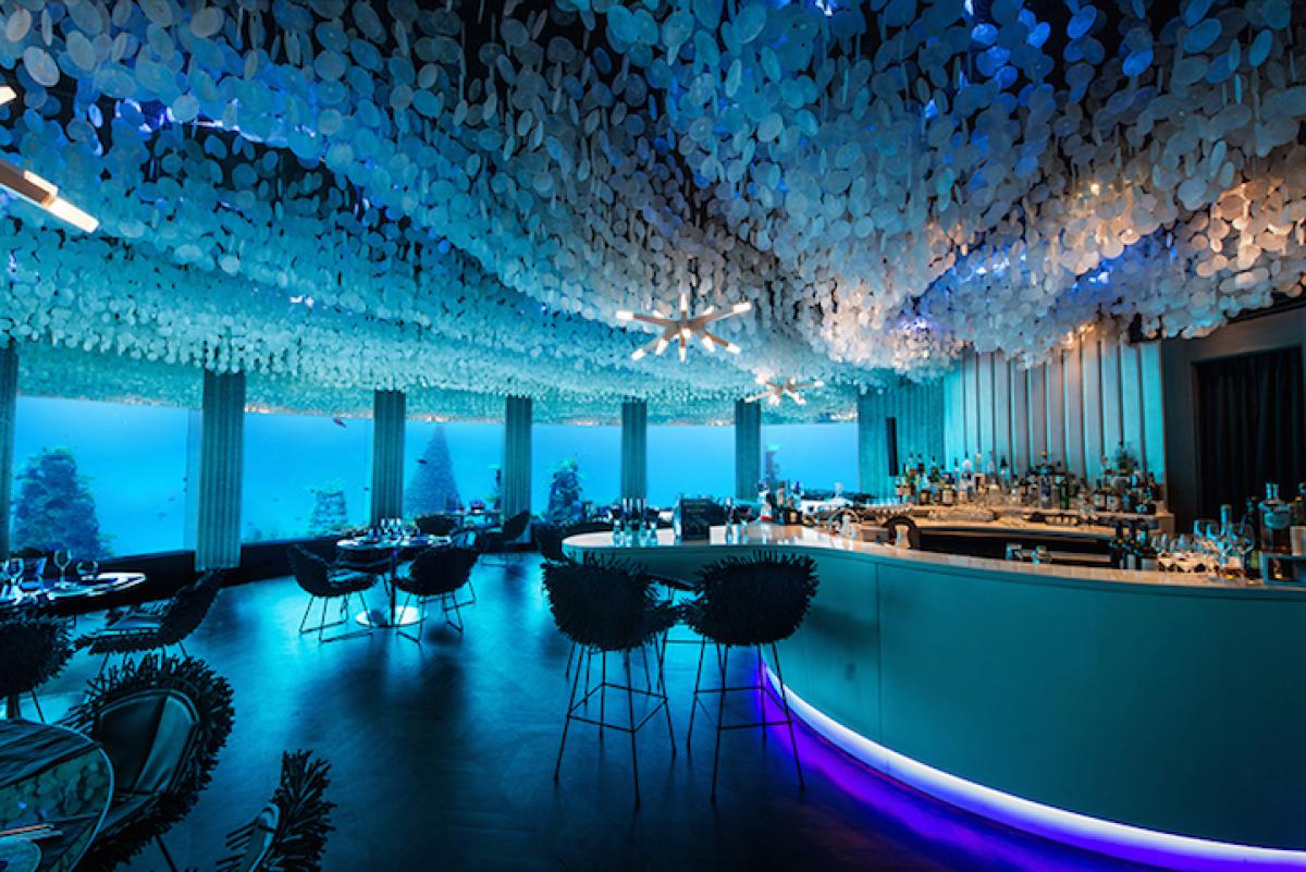 Ithaa undersea restaurant мальдивы презентация