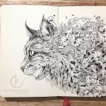 Abstract Black-Inked Illustrations by Kerby Rosanes