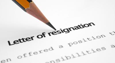 Letter of resignation sample