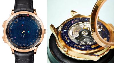 The Midnight Planetarium Watch That Will Let You Have Our Whole Solar System in Your Pocket
