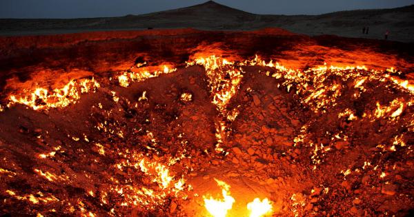 Turkmenistan’s Door to Hell: Awe-inspiring Crater Burning Fire for Over 40 Years